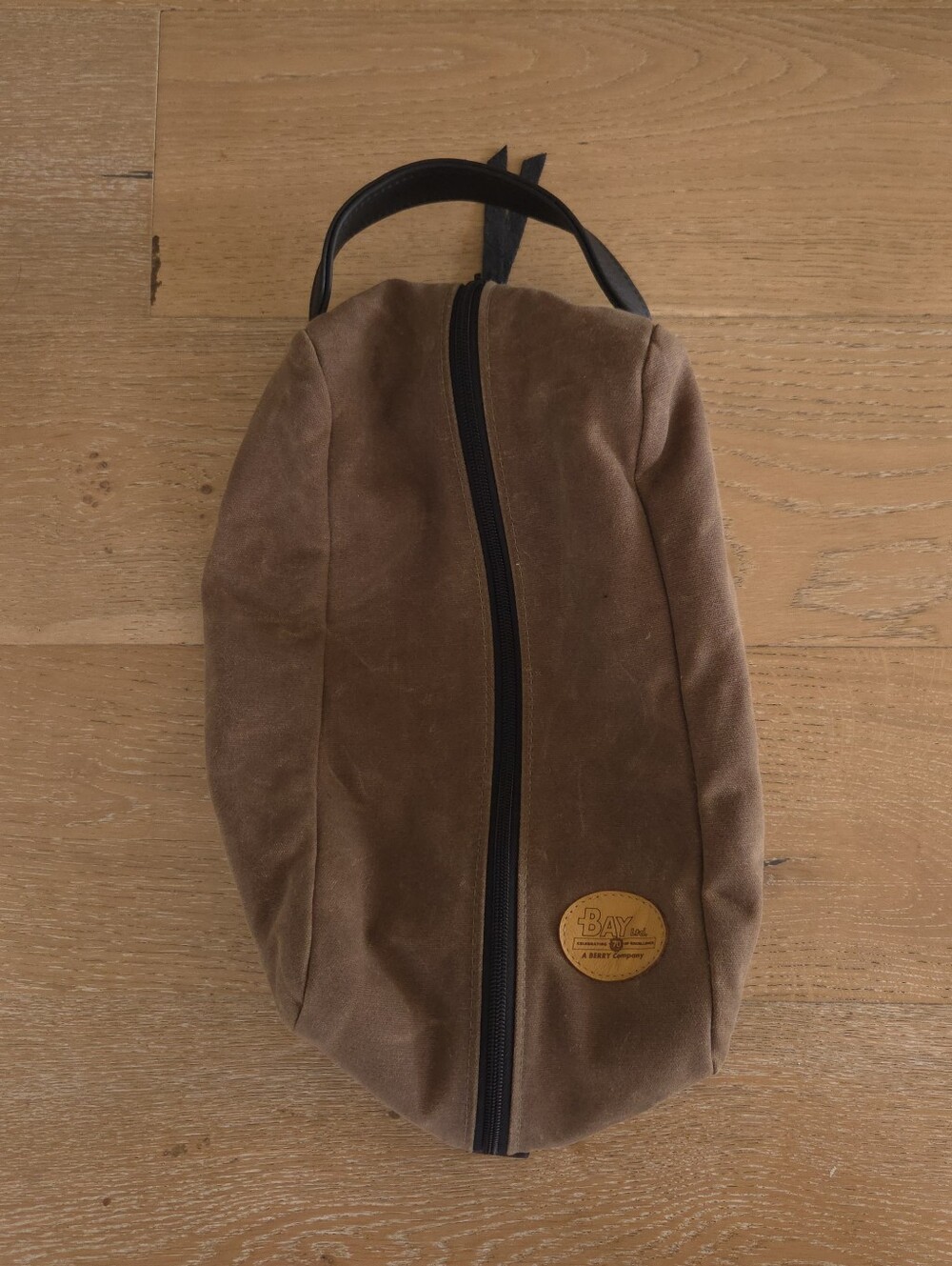 The MacKenzie Waxed Canvas Leather Trim Custom Golf Shoe Bag Sherpa Lined USA